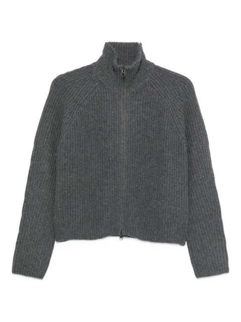 Lisa Yang zip-up cardigan Grey 2025304GR