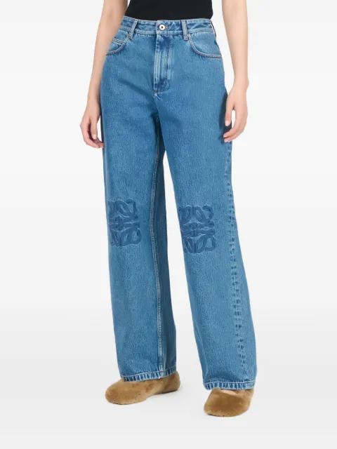 LOEWE anagram embroidered jeans Blue S359Y11XEB