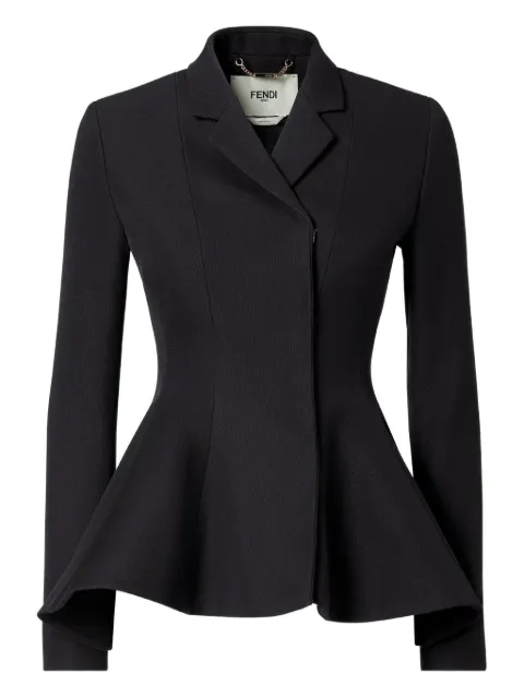 FENDI grain-de-poudre wool jacket Black FJ7644AJYF