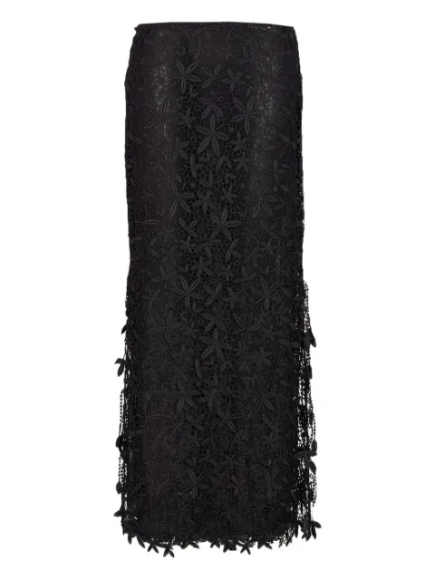 TOTEME guipure lace skirt Black 254WRB0298FB0492001