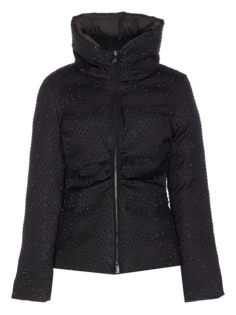 PINKO strass-embellished high-neck jacket Black 106014A2ZF
