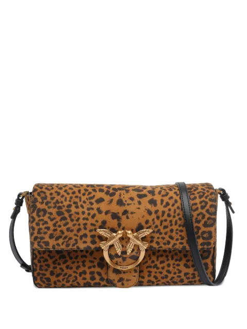 PINKO leopard-print tote bag Brown 106243A32AM35Q