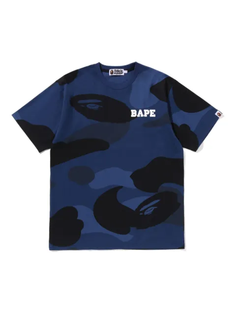 A BATHING APE® Mega Color Camo T-shirt Blue 001CSL801016M
