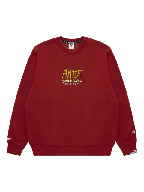 AAPE BY *A BATHING APE® logo crew-neck sweatshirt Red ASWD310XXP