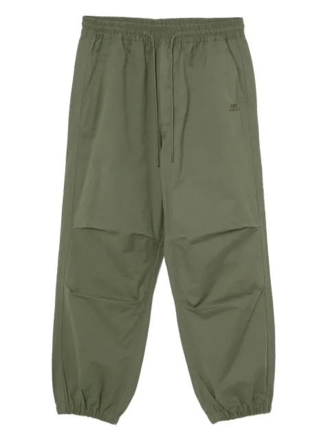 CHOCOOLATE logo-embroidered trousers Green B1XPTW00524X
