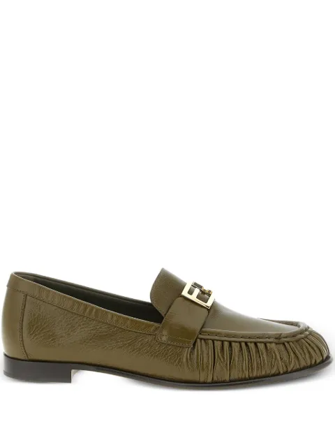 FENDI Baguette loafers Green 8D8756NBA