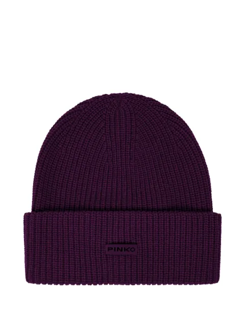 PINKO ribbed knit beanie Purple 105993A2Z4R57