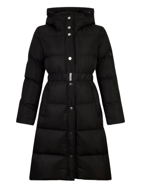 LIU JO quilted bejewelled longline jacket Black MF5293T396522222
