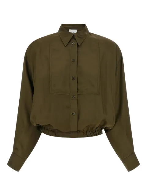 Nude Plastron cropped shirt Green 1103W2566312
