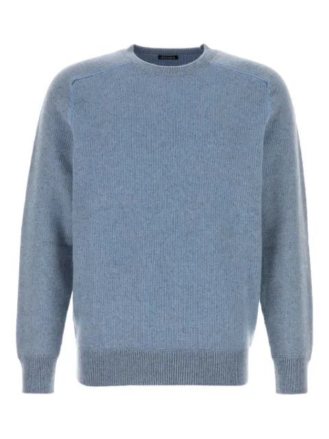 Zegna crew-neck sweater Blue RUGK61A2110
