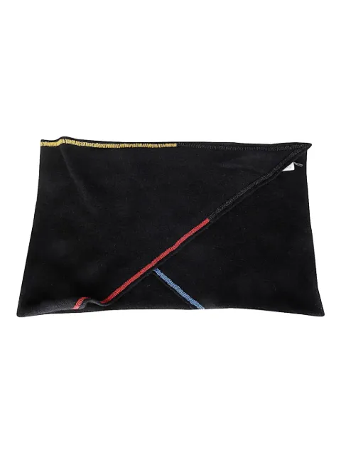 Faliero Sarti pearl fringed scarf Black I262126