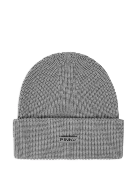 PINKO rib-knit beanie Grey 105993A2Z4II2