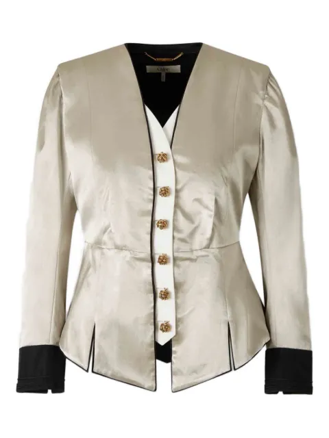 Chloé buttoned jacket Silver CH25WVE03056