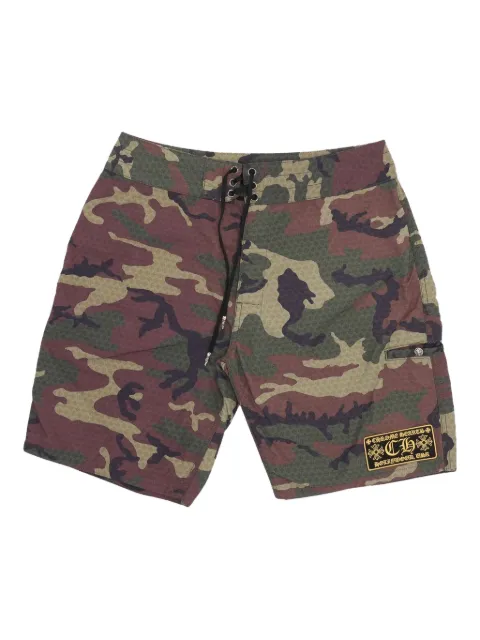 Chrome Hearts camouflage-pattern swim shorts Green CHRM0205