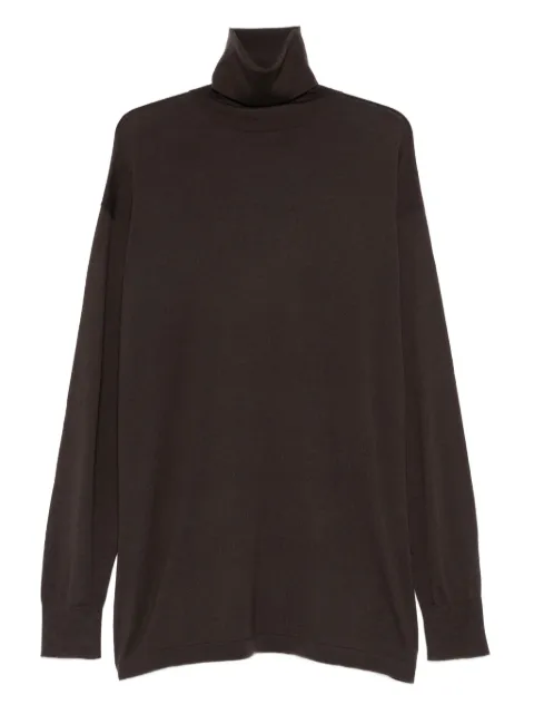 Joe Chia roll-neck sweater Brown TS2503BRLIGHTFORMTURTLENECK