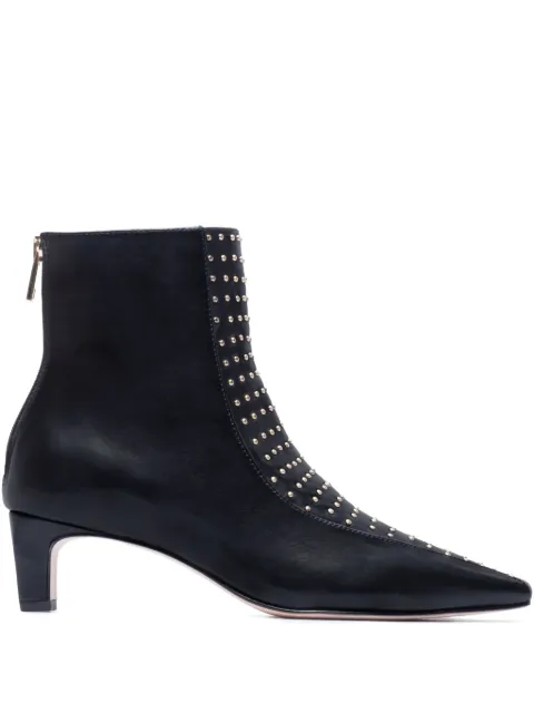 Bernardo 50mm Esme pointed-toe studded ankle boots Black ESMESTUDS