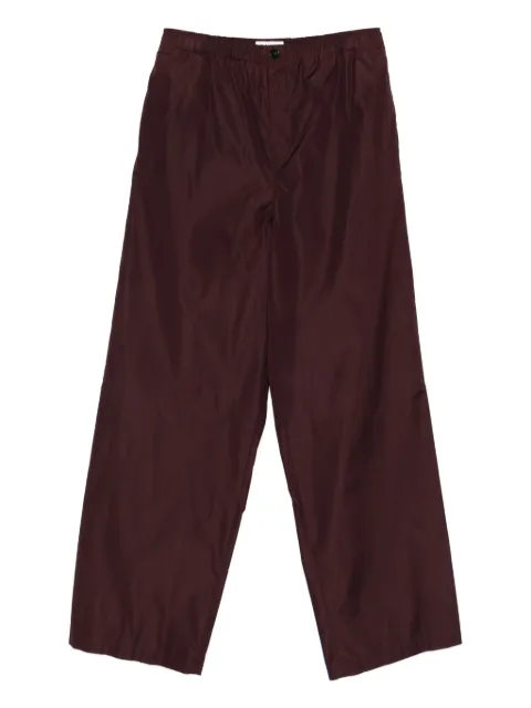 Jil Sander taffeta trousers Red J22KA0339J70215