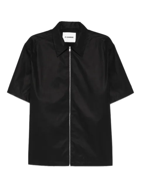 Jil Sander zip-up shirt Black J22DL0355J45306