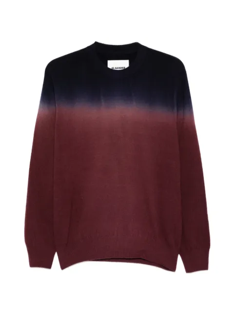 Jil Sander ombré long-sleeve sweater Red J22GP0275J14826