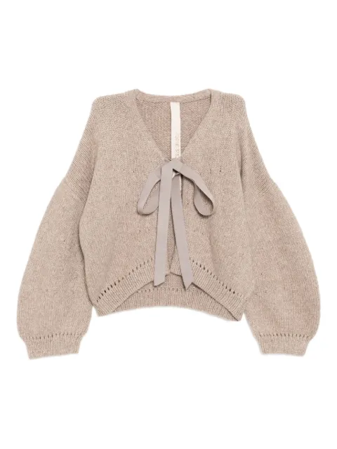 Forme D'expression rounded cardigan Neutrals DM148