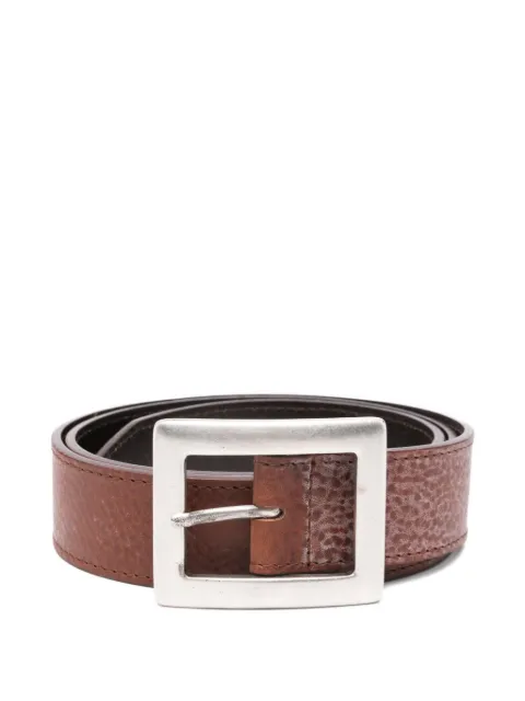 Romeo Gigli Pre-Owned 1990s square buckle belt Brown RG180CU