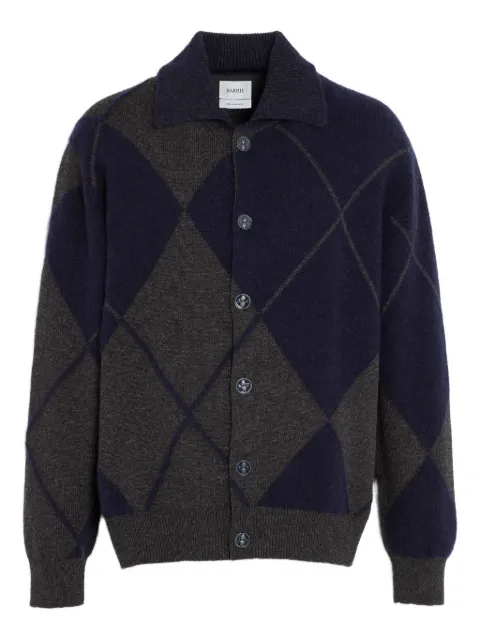 Barrie argyle-pattern cardigan Grey C305251