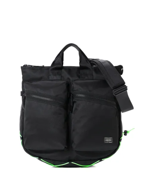 Porter-Yoshida & Co. 2Way Helmet double-pocket tote bag Black 6741792310
