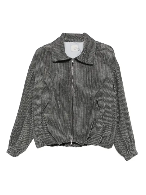 Alysi corduroy zip-up jacket Grey 165913A5053