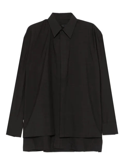 Joe Chia Hawat layered shirt Black SH2522BHAWATDOUBLELAYEREDSHIRT