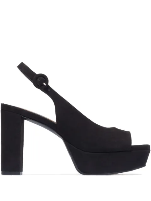 Bernardo 90mm Vega peep-toe platform pumps Black VEGA