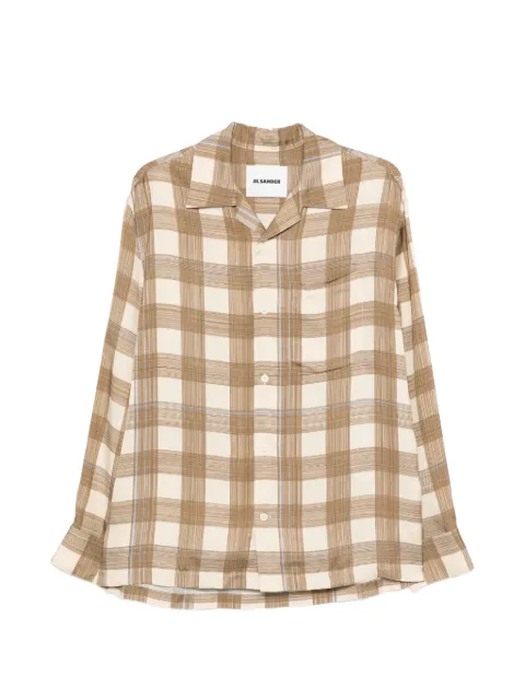 Jil Sander check-print shirt Neutrals J22DL0361J65341