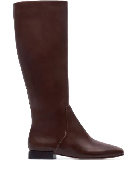 Bernardo Barnes square-toe riding boots Brown BARNES