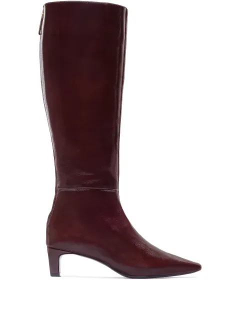 Bernardo 50mm Eton pointed-toe tall boots Brown ETON