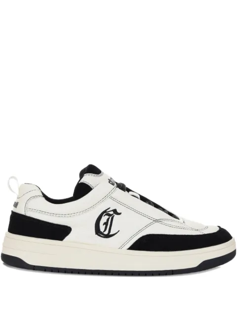 Just Cavalli logo-detail leather sneakers White 79QA3SM1ZSD72