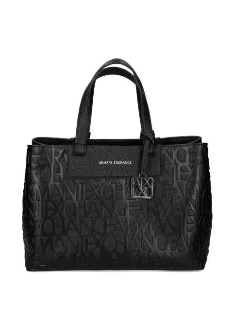 Armani Exchange allover logo tote bag Black XW001222AF15774