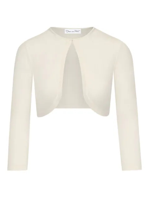 Oscar de la Renta three-quarter sleeves bolero Neutrals 0N146IVR