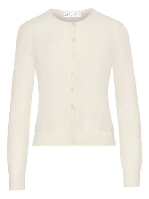 Oscar de la Renta button-front cardigan White 0N145IVR