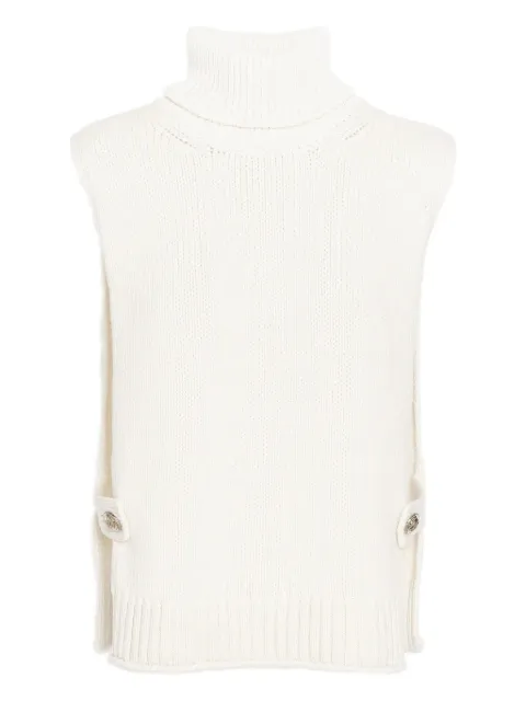 Barrie roll-neck vest Neutrals C222343