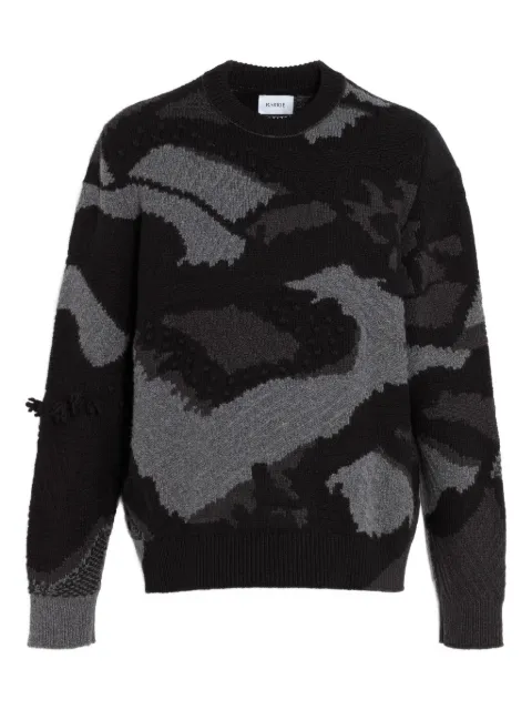 Barrie patterned-intarsia sweater Black C309343