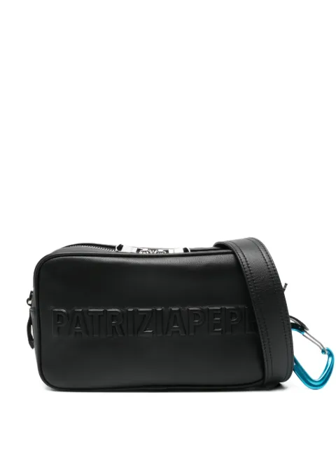 Patrizia Pepe logo-embossed crossbody bag Black 8B0254L113K103