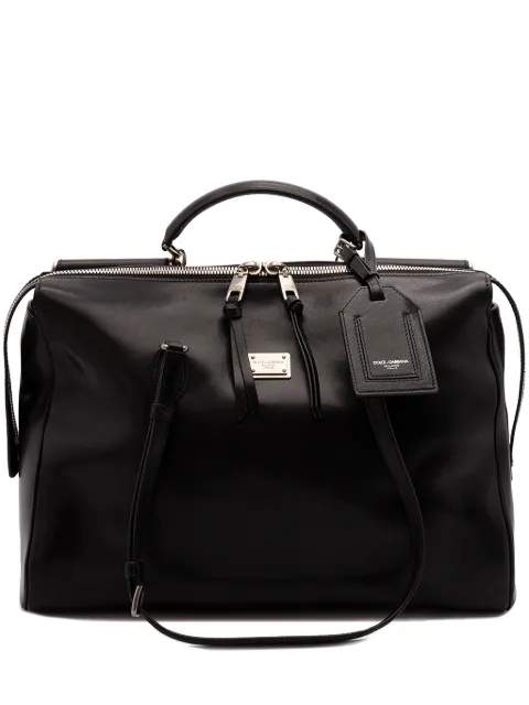 Dolce & Gabbana large Vittoria calfskin bag Black BB7845AW118