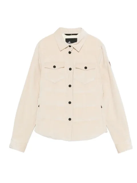 Moncler Grenoble logo-patch quilted jacket Neutrals L20981G00003595EO