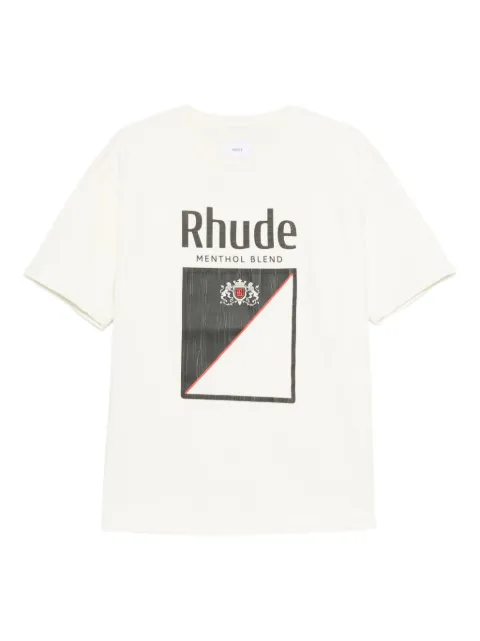 RHUDE logo-print T-shirt White RHFW25TT04012