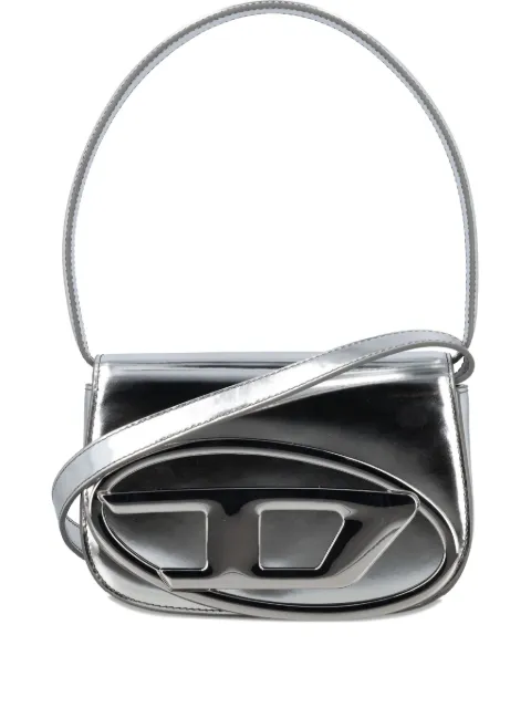 Diesel silver leather shoulder bag Silver X08396PS202