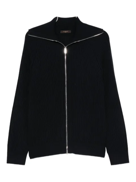Zanone zip-up cardigan Black 810245ZN244