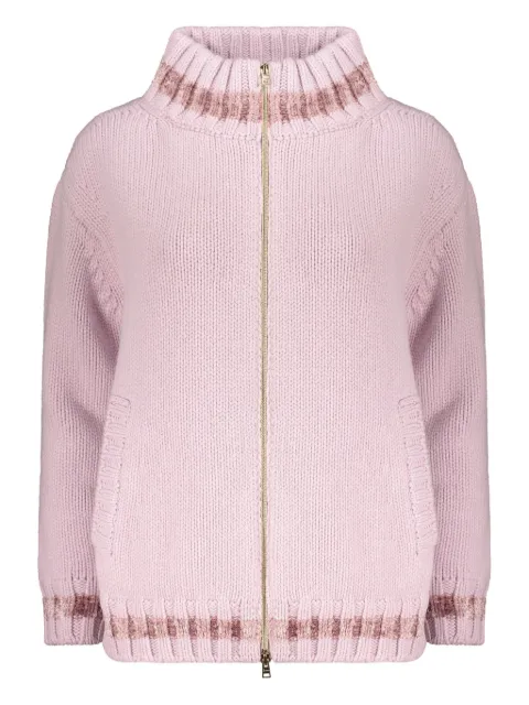 Herno high-neck ribbed cardigan MC00026DR70156