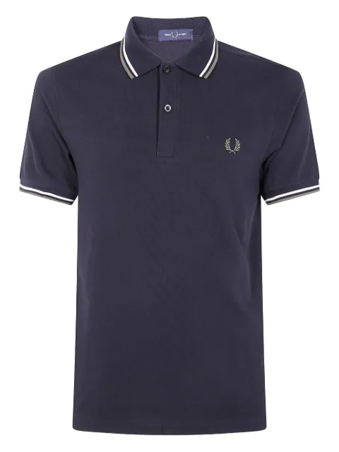 Fred Perry logo-detail polo shirt Blue FPM3600P55