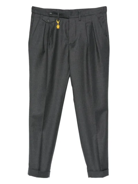 Manuel Ritz double-pleat flannel trousers Grey 3932P1668250501