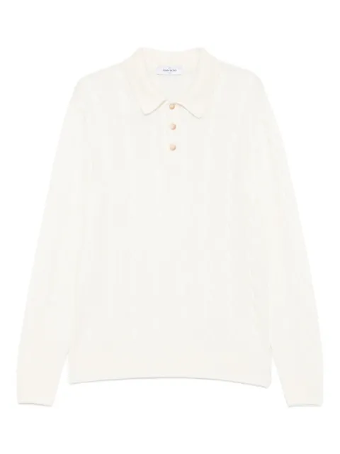 Gran Sasso cable-knit logo sweater White 2317219651