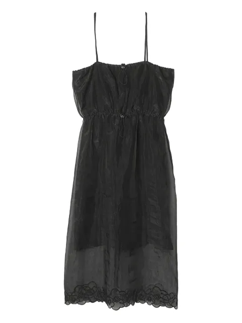 Cecilie Bahnsen Barr drawstring dress Black BARRDRESSLIQUIDMYRTIABLACK
